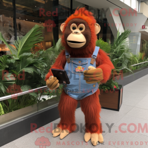 Maskot postava orangutana...