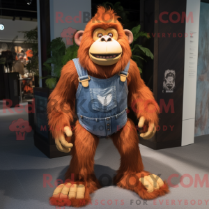 Maskotkarakter orangutang...