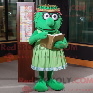 Mascot character of a Green...
