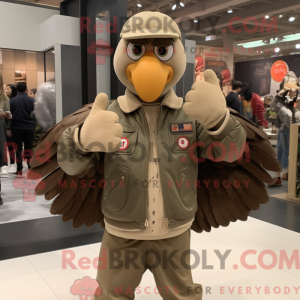 Mascot karakter van een Tan...