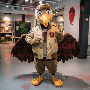 Mascot karakter van een Tan...