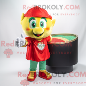 Postava maskota Red Pot Of...