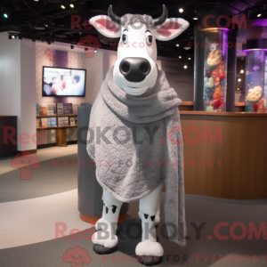 Maskottchen einer silbernen...