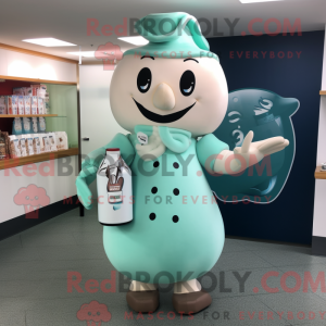 Postava maskota Teal Bottle...