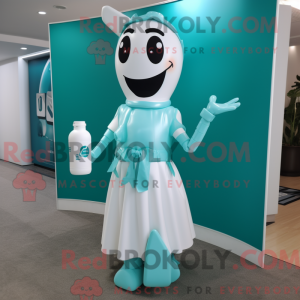 Postava maskota Teal Bottle...