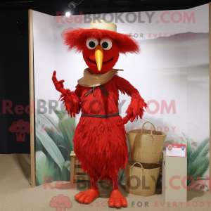 Mascot character of a Red...