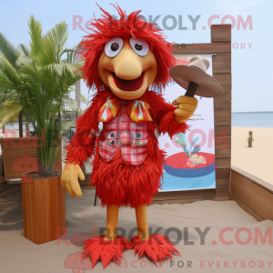 Mascot character of a Red...