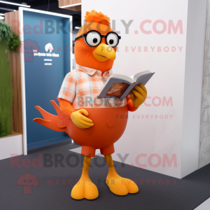 Orange Dove maskot kostume...