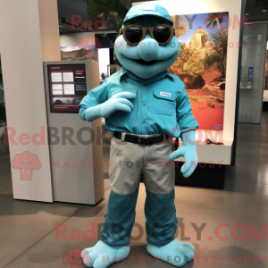 Maskot-karakter av en...