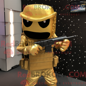 Maskottchen eines goldenen...
