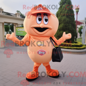 Maskotkarakter av en Peach...