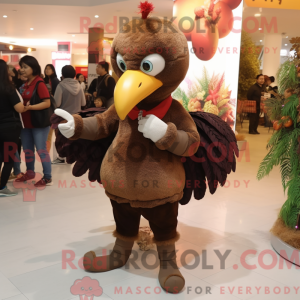 Mascot character of a Brown...