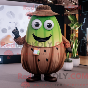 Mascot character of a Brown...