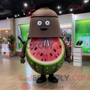 Mascot character of a Brown...