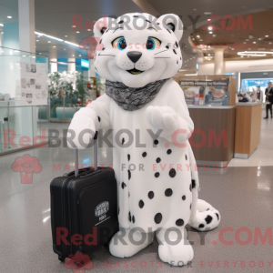 Maskot karakter af en hvid...