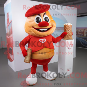 Mascot character of a Red...