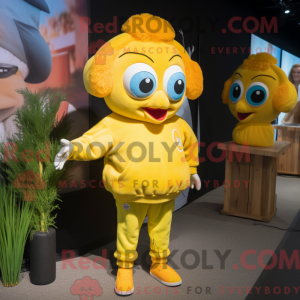Personaje mascota de un pez...