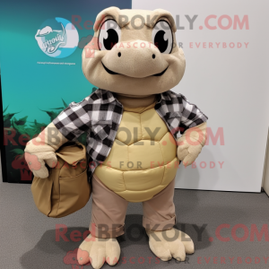 Mascottefiguur van een...