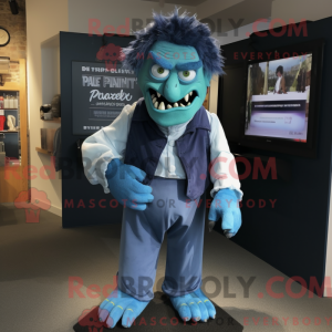 Mascot character of a Blue...