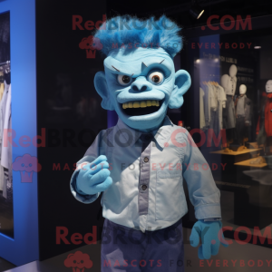 Mascot character of a Blue...