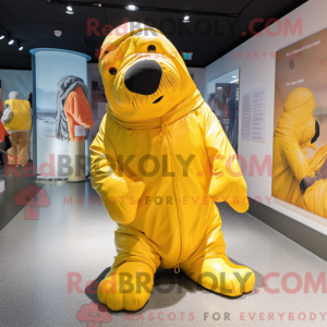 Mascottefiguur van een...