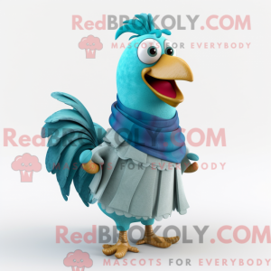 Mascot character of a Cyan...