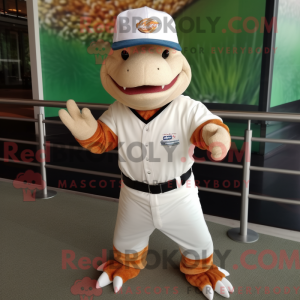 Mascot character of a Peach...