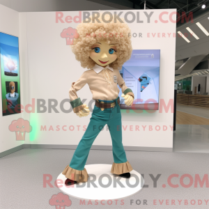 Maskot karakter av en Tan...