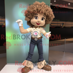Maskot karakter av en Tan...