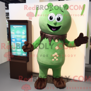 Mascot character of a Green...