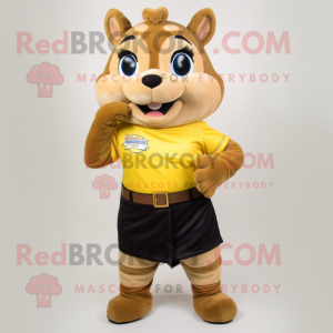 Gold Chipmunk maskot...