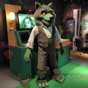 Mascot character of a Green...