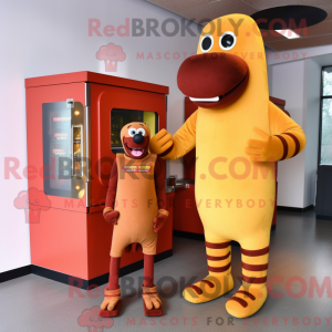 Mascot character of a Rust...