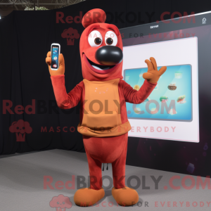 Mascot karakter van een...