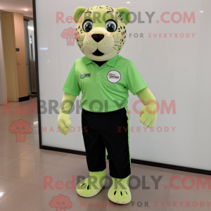 Mascot character of a Lime...