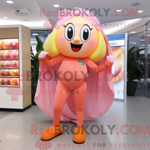 Mascot character of a Peach...