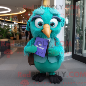 Mascot character of a Teal...
