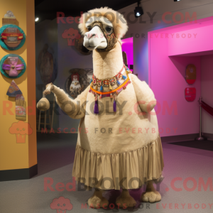 Mascot karakter van een Tan...