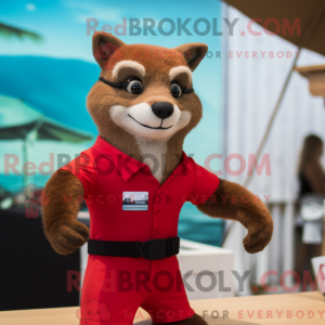 Mascottekarakter van een...
