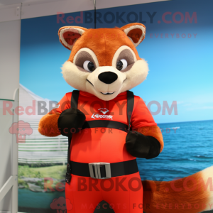 Mascot character of a Red...