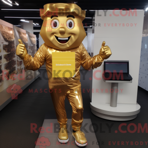 Maskottchen eines goldenen...
