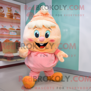 Mascot character of a Peach...