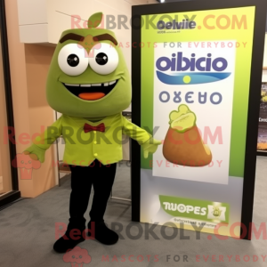 Maskotkarakter av en Olive...