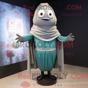 Mascot character of a Gray...