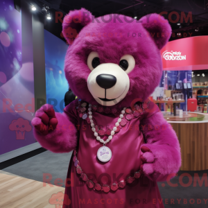 Personaje mascota de un oso...