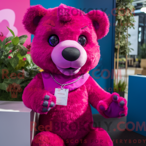 Personaje mascota de un oso...