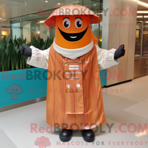 Mascot character of a Peach...