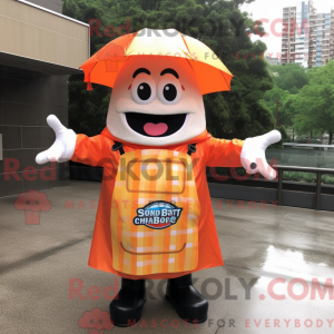 Mascot character of a Peach...