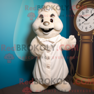 Mascot character of a White...