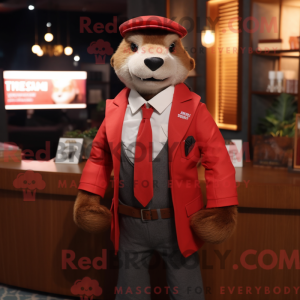 Mascot character of a Red...